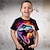 olcso fiú 3D-s pólók-Fiú 3D Grafika Állat Dinoszaurus Póló Rövid ujjú 3D nyomtatás Nyár Tavasz Aktív Sportok Divat Poliészter Gyerekek 3-12 év Szabadtéri Hétköznapi Napi Normál