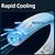 cheap Fans-Foldable Neck Fan with 4000mAh Battery – USB Rechargeable Bladeless Cooling Fan with Quiet Operation for Outdoor Use