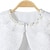 cheap Outerwear-Kids Girls&#039; Cardigans Solid Color Fashion Rivet Performance First Communion Dress For Girls Outerwear 3-13 Years Summer White