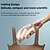 cheap Fans-Foldable Neck Fan with 4000mAh Battery – USB Rechargeable Bladeless Cooling Fan with Quiet Operation for Outdoor Use