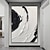 billige Abstrakte malerier-håndmalet sort og hvid tekstureret maleri håndlavet abstrakt minimalistisk kunst soveværelse vægdekoration lærred maleri strakt lærred