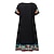 Χαμηλού Κόστους Print Φορέματα-Γυναικεία Φόρεμα ριχτό Φλοράλ Στάμπα Στρογγυλή Ψηλή Λαιμόκοψη Μίνι φόρεμα Κλασσικό Καθημερινά Κοντομάνικο Καλοκαίρι