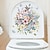 baratos Adesivos de Parede-flor banheiro decoração pintura banheiro capa de banheiro adesivo tapete de banheiro decalque margarida adesivo de parede pequeno adesivo de flor