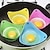 economico Utensili uovo-Fornello per uova in silicone da 4 pezzi, utensile da cucina da 2,55x3,54 pollici