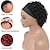 ieftine Peruci Calitative-perucă bandă păr uman scurt cret tăiat pixie peruci bandă pentru femei de culoare semi peruci din păr uman densitate 150% negru natural 6 inch