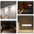 abordables luz del gabinete-Luz en la caja Luz LED para debajo del gabinete de inducción de enlace de 3 piezas, luz con sensor de movimiento, luces LED para escaleras con pilas, luces para armario, luces nocturnas LED blancas de 6000k