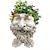 baratos esculturas e estátuas de jardim-plantadores de rosto, plantador de cabeça trouxa escultura de jardim de resina de vaso de flores para plantas internas e externas, decoração exclusiva de pátio de jardim