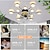 billige Lamper til takvifte-takvifte med lys app&amp;amp; fjernkontroll 102 cm dimbar 6 vindhastigheter sputnik design projeksjon moderne takvifte for soverom, stue, lite rom 110-240v