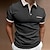 cheap Classic Polo-Men&#039;s Polo Shirt Golf Shirt Business Casual Ribbed Polo Collar Short Sleeve Fashion Basic Solid Color Button Pocket Summer Regular Fit Black White Red Dark Navy Polo Shirt