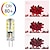 cheap LED Bi-pin Lights-10pcs G4 Bi-pin LED Light Bulb 3W 24LED SMD 2835 Equivalent Halogen Bulb 30W Warm white 3000K Daylight White 6000K 360° Beam Angle Flicker Free DC12V AC220V AC110V