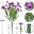 billiga Artificiell Blomma-utomhus 7forks falska blommor violett blomma bukett dekoration prydnad blomma