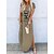 cheap Maxi Dresses-Women&#039;s Casual Dress Long Dress Maxi Dress Classic Casual Graphic Letter Split Home Vacation Weekend V Neck Short Sleeve Dress Loose Fit White Yellow Blue Summer S M L XL XXL