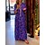 cheap Maxi Dresses-Women&#039;s Casual Dress Print Dress Spring Dress Long Dress Maxi Dress Basic Modern Leaf Plain Pocket Print Outdoor Daily Holiday V Neck 3/4 Length Sleeve Dress Loose Fit Black Red Navy Blue Summer