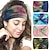 cheap Hair Styling Accessories-Tie Dye Sports Stretchy Headbands, Knotted Sweat Absorption Fitness Running Yoga Headbands