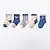 preiswerte Kindersocken-Baby Unisex 5 Paare Socken Rosa Blau Braun Tier Blumen Frühling Herbst Kuschelig Heim 1-5 Jahre