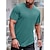 billiga v-hals för män-Herr T-shirt T-shirts Slät V-hals Kortärmad Kläder Muskel Slimmad passform Bekväm Stor och hög
