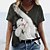 cheap Tees &amp; T Shirts-Women&#039;s T shirt Tee Gray Print Cat 3D Daily Weekend Short Sleeve V Neck Basic Regular 3D Cat Painting S