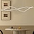 preiswerte Liniendesign-LED-Pendelleuchte, 100 cm, Inselbeleuchtung, dimmbar, Liniendesign, Aluminium, stilvoll, minimalistisch, lackierte Oberflächen, Lichter für Esszimmer, Küche, 110–240 V, nur dimmbar mit Fernbedienung