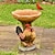 cheap Garden Sculptures&amp;Statues-Rooster Bird Feeder, Funny Outdoor Bird Feeding Tray, Rustic Garden Ornament, Resin Animal Sculpture, Gifts For Bird Lovers, Bird Bath For Wild Bird