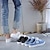 cheap Women&#039;s Sneakers-Women&#039;s Sneakers Slippers Slip-Ons Canvas Shoes Comfort Shoes Outdoor Daily Solid Color Summer Lace-up Flat Heel Round Toe Casual Minimalism Canvas Loafer Black White Blue