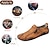 billiga Handgjorda skor för män-Herr Tofflor och Slip-Ons Mockasin Handgjorda skor Beck skor Ledigt Utomhus Dagligen Mikrofiber Andningsfunktion Loafers Svart Ljusbrun Armégrön Sommar Vår