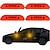 levne Nálepky na auto-Duhová / Red(4PCS) / Zelená (4ks) Nálepky na auto Běžné / Osobitost Samolepky na dveře Varovné značky Reflexní samolepky
