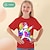 tanie dziewczęce koszulki 3d-Dla dziewczynek 3D Graficzny Kreskówki Jednorożec Podkoszulek T-shirt Krótki rękaw Druk 3D Lato Wiosna Aktywny Moda Śłodkie 100% bawełna Dzieci 3-12 lat Na zewnątrz Codzienny Regularny
