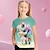 voordelige meisjes 3d t-shirts-Voor meisjes 3D Grafisch Tekenfilm Eenhoorn T-shirt Korte mouw 3D-afdrukken Zomer Lente Actief Modieus leuke Style Polyester Kinderen 3-12 jaar Buiten Casual Dagelijks Normale pasvorm
