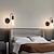 رخيصةأون أضواء العرض-مصباح حائط شمعدان للحمام داخلي حديث للحمام E26 / E27 شمعدان جداري ممر الشمعدان مصباح إضاءة حائط غرفة النوم ، لمبة LED غير متضمنة 2 قطعة
