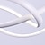 abordables Éclairages circulaires-suspension led 59 cm dimmable cercle design acrylique métal finitions peintes minimalistes salle à manger cuisine lumières 110-240v uniquement dimmable avec télécommande