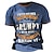 halpa miesten 3d t-paita-Kuvitettu Kirjain Vintage Muoti Suunnittelija Miesten 3D-tulostus T-paita Grumpy Old Man T-paita ulko- Päivittäin Urheilu T-paita Laivaston sininen Kuninkaallinen sininen Sininen Lyhythihainen Tiukka