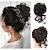 cheap Chignons-Messy Bun Hair Piece Claw Clip Messy Bun Hair Bun Wavy Curly Hair Bun Long Beard Bun Hair Synthetic Tousled Updo Hair Extensions Scrunchie Hairpiece for Women