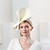 Χαμηλού Κόστους Καπέλα για Πάρτι-καπέλα καπέλα φυσικές ίνες από συνθετικές ίνες ψάθινο καπέλο πιατάκι καπέλο κλοσ καπέλο βραδινό πάρτι ιπποδρομία ρετρό βρετανικό με καπάκι κεφαλής