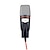 abordables Micrófonos-Micrófono de estudio profesional con cable condensador micrófono de karaoke micrófonos de computadora montaje de choque cable de 3,5mm para pc para medios