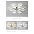 cheap Dimmable Ceiling Lights-LED Ceiling Light 6 Heads 60cm Flower Design Chandelier Metal Artistic Style Industrial Painted Finishes Artistic Nordic Style 110-240V