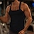 cheap Tank Tops-Men&#039;s Tank Top Vest Top Undershirt Ribbed Knit tee Wife beater Shirt Plain Square Sports &amp; Outdoor Athleisure Sleeveless Clothing Apparel Fashion Streetwear Bodybuilding Fitness