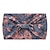 cheap Hair Styling Accessories-Boho Headbands Wide Knot Hair Scarf Floral Printed Hair Band Elastic Turban Thick Head Wrap Stretch Fabric Cotton Head Bands Thick Fashion Hair Accessories For Women