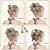 preiswerte Chignons/Haarknoten-3-teiliges unordentliches Dutt-Haarteil für Frauen, künstliches Haar, Pferdeschwanz-Verlängerung, Clip-in-Haarteil aus Echthaar, lockig, gewellt, unordentlich, synthetisches, zerzaustes