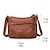 cheap Crossbody Bags-Men&#039;s Women&#039;s Crossbody Bag Shoulder Bag PU Leather Party Daily Zipper Adjustable Large Capacity Lightweight Solid Color Black Brown