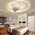 billige Loftsventilatorlamper-loft ventilator med lys cirkel design app&amp;amp; fjernbetjening 50cm dæmpbar 6 vindhastigheder moderne loftventilator til soveværelse, stue, lille værelse 110-240v