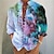 cheap Long Sleeves-Men&#039;s Casual Floral Print Stand Collar Shirt