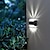 cheap Outdoor Wall Lights-Solar Up and Down Wall Lights Outdoor Waterproof LED Step Light Solar Fence Lights for Outdoor Yard Garden Lawn Patio Courtyard Fences Driveway Pathway Decoration 1pc