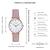abordables Relojes de Cuarzo-Reloj de pulsera de cuero para mujer