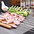 cheap Grills &amp; Outdoor Cooking-50pcs Stainless Steel Barbecue Skewer Reusable BBQ Skewers Kebab Iron Stick For Outdoor Camping Picnic Tools Cooking Tools BBQ Grill Accessories Gadgets
