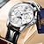 abordables Relojes de Cuarzo-Carekiso, relojes de marca superior para hombre, reloj de cuarzo con fecha deportiva luminosa impermeable de cuero para hombre, reloj informal de moda para hombre