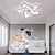 cheap Ceiling Fan Lights-LED Ceiling Fans Dimmable with Remote Contral Flower Design 20&quot;/39&quot; 5/9-Heads Flush Mount Ceiling Lamp Acrylic Lampshade Chandelier Bedroom Living Room