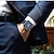 お買い得  クォーツ腕時計-報酬メンズ腕時計ブルー長方形クォーツ腕時計高級ビジネス時計時計発光手防水時計男