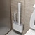 お買い得  浴室用ガジェット-シリコントイレブラシと粘着フック付きホルダー、壁掛けトイレブラシ、シリコンソフト毛ブラシ、トイレ床掃除ツール