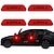 abordables Autocollants pour Voiture-Arc-en-ciel / Red(4PCS) / Vert (4 pièces) Autocollant pour auto Normal / Individualité Autocollants de porte Panneaux de signalisation Autocollants réfléchissants