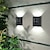 olcso Kültéri falilámpák-napelemes fali lámpa kültéri vízálló udvari fény kerítés lámpa villa háztáji veranda kerítés kerti tájdíszítő lámpa